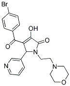 4-(4-BROMOBENZOYL)-3-HYDROXY-1-(2-MORPHOLINOETHYL)-5-(PYRIDIN-3-YL)-1H-PYRROL-2(5H)-ONE Struktur