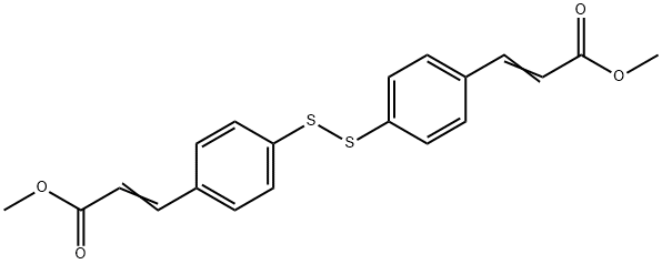 (4,4'-DICINNAMOYLDISULFIDE)DIMETHYL ESTER Struktur