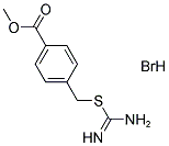 METHYL 4-(([AMINO(IMINO)METHYL]THIO)METHYL)BENZOATE HYDROBROMIDE Struktur