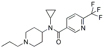 N-CYCLOPROPYL-N-(1-PROPYLPIPERIDIN-4-YL)-6-(TRIFLUOROMETHYL)PYRIDINE-3-CARBOXAMIDE Struktur