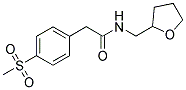 4-(METHYLSULPHONYL)-N-(TETRAHYDROFURFURYL)PHENYLACETAMIDE Struktur