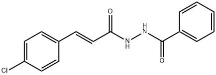 N'-[(E)-3-(4-CHLOROPHENYL)-2-PROPENOYL]BENZENECARBOHYDRAZIDE Struktur