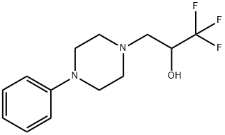 1,1,1-TRIFLUORO-3-(4-PHENYLPIPERAZINO)-2-PROPANOL Struktur