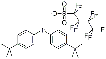 BIS(4-TERT-BUTYLPHENYL)IODONIUM PERFLUORO-1-BUTANESULFONATE Struktur