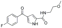 4-(4-FLUORO-BENZOYL)-1H-PYRROLE-2-CARBOXYLIC ACID (2-METHOXY-ETHYL)-AMIDE Struktur