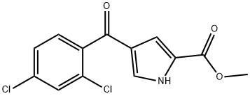 METHYL 4-(2,4-DICHLOROBENZOYL)-1H-PYRROLE-2-CARBOXYLATE Struktur