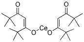 CERIUM BIS(2,2,6,6-TETRAMETHYL-3,5-HEPTANEDIONATE) Struktur