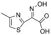 (2E)-(HYDROXYIMINO)(4-METHYL-1,3-THIAZOL-2-YL)ACETIC ACID Struktur