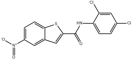 N-(2,4-DICHLOROPHENYL)-5-NITRO-1-BENZOTHIOPHENE-2-CARBOXAMIDE Struktur