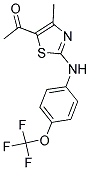 1-(5-METHYL-3-((4-(TRIFLUOROMETHOXY)PHENYL)AMINO)-2,4-THIAZOLYL)ETHAN-1-ONE Struktur