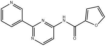 N-[2-(3-PYRIDINYL)-4-PYRIMIDINYL]-2-FURAMIDE Struktur