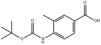 BOC-4-AMINO-3-METHYLBENZOIC ACID Struktur