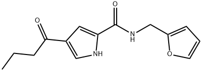 4-BUTYRYL-N-(2-FURYLMETHYL)-1H-PYRROLE-2-CARBOXAMIDE Struktur