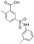 2-METHYL-5-M-TOLYLSULFAMOYL-BENZOIC ACID Struktur