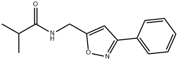 2-METHYL-N-[(3-PHENYL-5-ISOXAZOLYL)METHYL]PROPANAMIDE Struktur