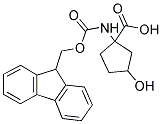 1-(9H-FLUOREN-9-YLMETHOXYCARBONYLAMINO)-3-HYDROXY-CYCLOPENTANECARBOXYLIC ACID Struktur