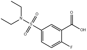 5-[(DIETHYLAMINO)SULFONYL]-2-FLUOROBENZOIC ACID Struktur