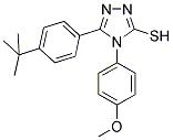 5-(4-TERT-BUTYLPHENYL)-4-(4-METHOXYPHENYL)-4H-1,2,4-TRIAZOLE-3-THIOL Struktur