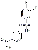 4-(3,4-DIFLUORO-BENZENESULFONYLAMINO)-BENZOIC ACID Struktur