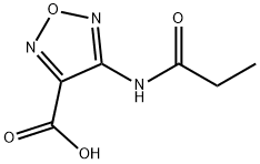 4-PROPIONYLAMINO-FURAZAN-3-CARBOXYLIC ACID Struktur