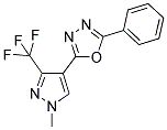 2-[1-METHYL-3-(TRIFLUOROMETHYL)-1H-PYRAZOL-4-YL]-5-PHENYL-1,3,4-OXADIAZOLE Struktur