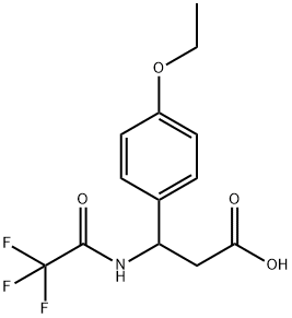 3-(4-ETHOXYPHENYL)-3-[(2,2,2-TRIFLUOROACETYL)AMINO]PROPANOIC ACID Struktur