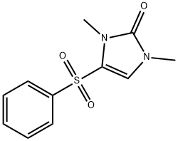 1,3-DIMETHYL-4-(PHENYLSULFONYL)-1,3-DIHYDRO-2H-IMIDAZOL-2-ONE Struktur