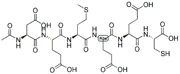 AC-ASP-GLU-MET-GLU-GLU-CYS-OH Struktur