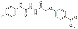 METHYL 4-((N-((((4-METHYLPHENYL)AMINO)THIOXOMETHYL)AMINO)CARBAMOYL)METHOXY)BENZOATE Struktur