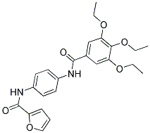 N-(4-(3,4,5-TRIETHOXYBENZAMIDO)PHENYL)FURAN-2-CARBOXAMIDE Struktur