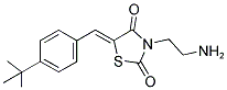 (5Z)-3-(2-AMINOETHYL)-5-(4-TERT-BUTYLBENZYLIDENE)-1,3-THIAZOLIDINE-2,4-DIONE Struktur