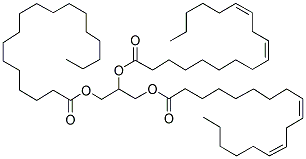 1,2-LINOLEIN-3-STEARIN Struktur