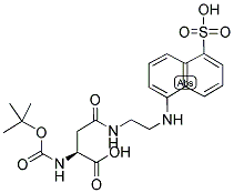 BOC-ASP(EDANS)-OH Struktur