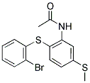 N-[2-[(2-BROMOPHENYL)SULFANYL]-5-(METHYLSULFANYL)PHENYL]ACETAMIDE Struktur