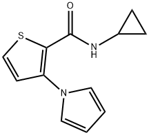 N-CYCLOPROPYL-3-(1H-PYRROL-1-YL)-2-THIOPHENECARBOXAMIDE Struktur