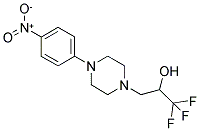 1,1,1-TRIFLUORO-3-[4-(4-NITROPHENYL)PIPERAZINO]-2-PROPANOL Struktur