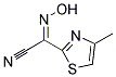 (2Z)-(HYDROXYIMINO)(4-METHYL-1,3-THIAZOL-2-YL)ACETONITRILE Struktur