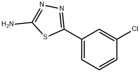 5-(3-CHLORO-PHENYL)-[1,3,4]THIADIAZOL-2-YLAMINE Structure