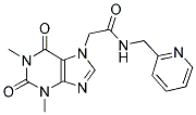 2-(1,3-DIMETHYL-2,6-DIOXO-1,2,3,6-TETRAHYDRO-7H-PURIN-7-YL)-N-(PYRIDIN-2-YLMETHYL)ACETAMIDE Struktur