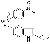 N-[2-(1,1-DIMETHYLPROPYL)-1H-INDOL-5-YL]-4-NITROBENZENESULPHONAMIDE Struktur