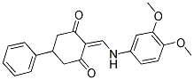 2-{[(3,4-DIMETHOXYPHENYL)AMINO]METHYLENE}-5-PHENYLCYCLOHEXANE-1,3-DIONE Struktur