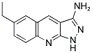 6-ETHYL-1H-PYRAZOLO[3,4-B]QUINOLIN-3-YLAMINE Struktur