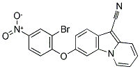 3-(2-BROMO-4-NITROPHENOXY)PYRIDO[1,2-A]INDOLE-10-CARBONITRILE Struktur