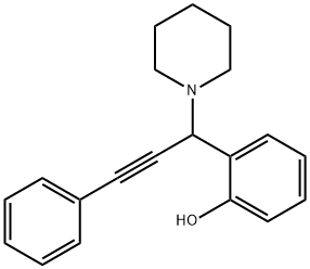 2-(3-PHENYL-1-PIPERIDIN-1-YLPROP-2-YNYL)PHENOL Struktur