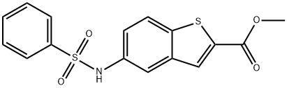 METHYL 5-[(PHENYLSULFONYL)AMINO]-1-BENZOTHIOPHENE-2-CARBOXYLATE Struktur