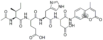 AC-ILE-GLU-HIS-ASP-AMC Struktur