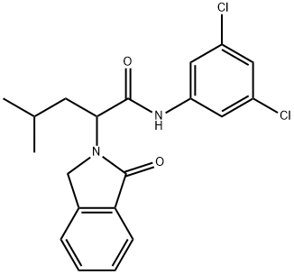 N-(3,5-DICHLOROPHENYL)-4-METHYL-2-(1-OXO-1,3-DIHYDRO-2H-ISOINDOL-2-YL)PENTANAMIDE Struktur