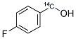 P-FLUOROBENZYLALCOHOL, [7-14C]- Struktur