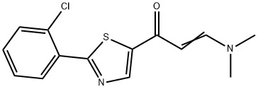 (E)-1-[2-(2-CHLOROPHENYL)-1,3-THIAZOL-5-YL]-3-(DIMETHYLAMINO)-2-PROPEN-1-ONE Struktur