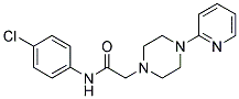 N-(4-CHLOROPHENYL)-2-(4-(2-PYRIDYL)PIPERAZINYL)ETHANAMIDE Struktur